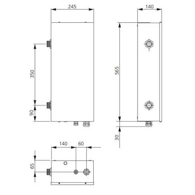 Kocioł elektryczny o mocy 15 kW ELK15 NIBE 069022