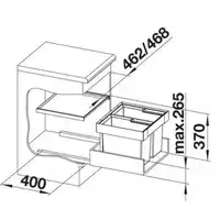 Selektor FLEXON II 50/2 + pokrywa systemowa BLANCO 521469