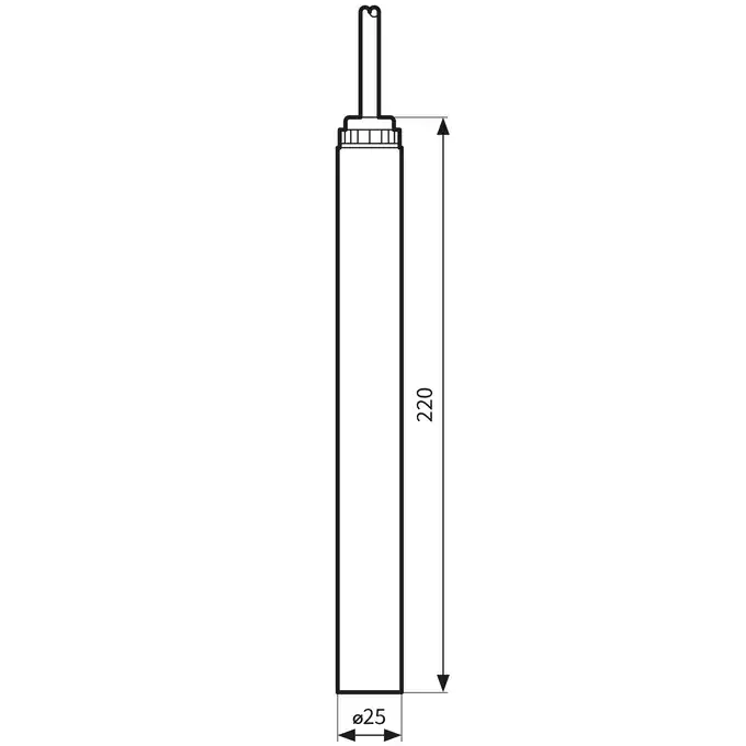 Sonda ES4 - do sygnalizacji przekroczenia maksymalnej grubości warstwy oddzielonej AFRISO 53418