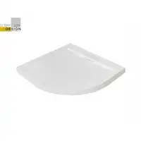 AXIM ULTRASLIM Brodzik półokrągły 80 x 80 BESCO #BAX-80-NR