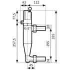 Elektromechaniczny czujnik niskiego poziomu wody WMS-WP6, z blokadą AFRISO 42300